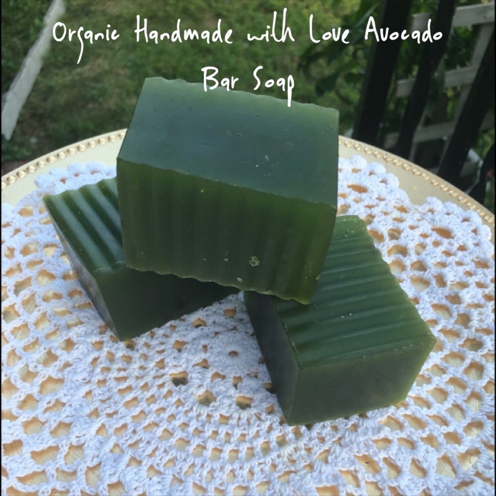 3/$25 Avocado Organic Handmade with Love Bar Soap